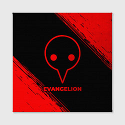 Холст квадратный Evangelion - red gradient, цвет: 3D-принт — фото 2