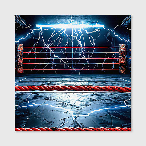 Картина квадратная Ринг и молния / 3D-принт – фото 2