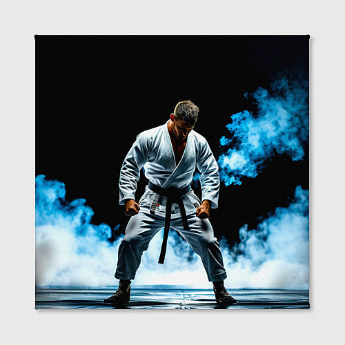 Картина квадратная Боец джиу-джитсу в дыму / 3D-принт – фото 2