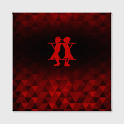 Холст квадратный Hunter x Hunter red poly, цвет: 3D-принт — фото 2