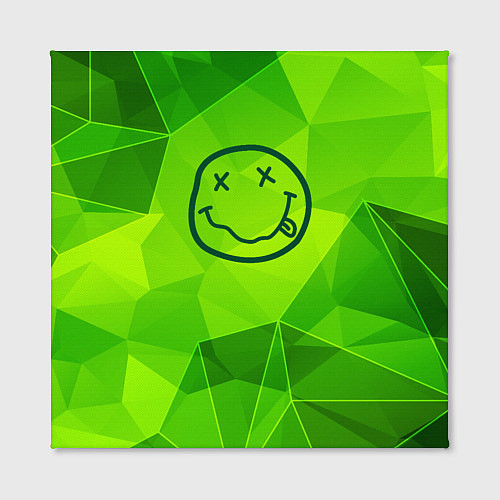 Картина квадратная Nirvana green poly / 3D-принт – фото 2