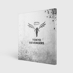 Холст квадратный Tokyo Revengers - white gradient, цвет: 3D-принт