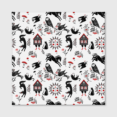 Картина квадратная Русские сказки / 3D-принт – фото 2