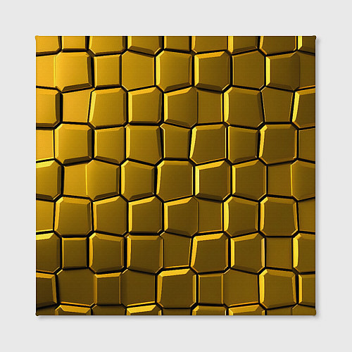 Картина квадратная Золотые слитки / 3D-принт – фото 2