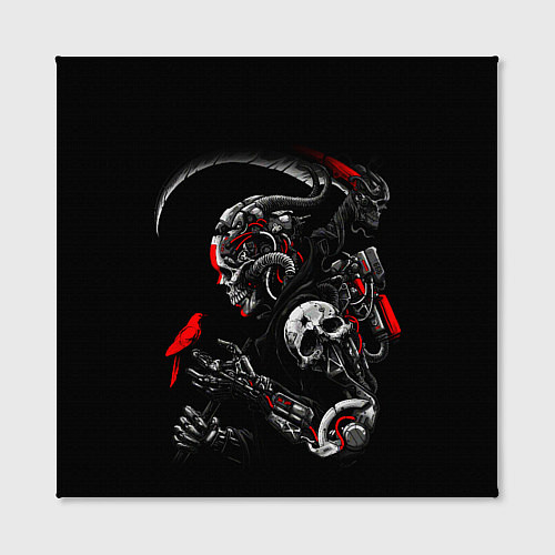 Картина квадратная Ронин самурай киборг / 3D-принт – фото 2