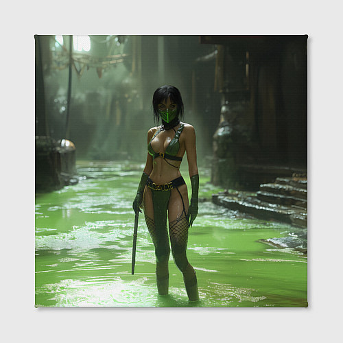 Картина квадратная Джейд в кислоте мортал комбат / 3D-принт – фото 2