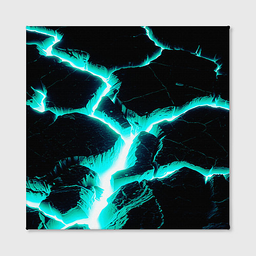 Картина квадратная Color light blue black / 3D-принт – фото 2