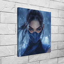 Холст квадратный Боец Китана Мортал комбат, цвет: 3D-принт — фото 2