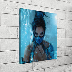 Холст квадратный Китана и снежный фон, цвет: 3D-принт — фото 2