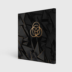 Холст квадратный Elden Ring golden poly, цвет: 3D-принт