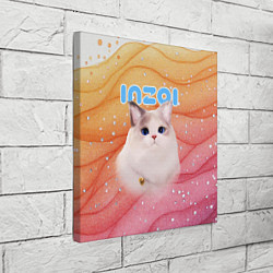 Холст квадратный Inzoi кошечка на блестящем фоне, цвет: 3D-принт — фото 2