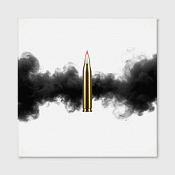 Холст квадратный Патрон и черный дым, цвет: 3D-принт — фото 2