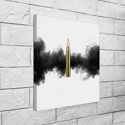 Холст квадратный Патрон и черный дым, цвет: 3D-принт — фото 2