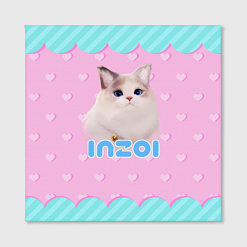 Картина квадратная Inzoi с кошечкой / 3D-принт – фото 2