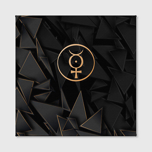 Картина квадратная Marilyn Manson golden poly / 3D-принт – фото 2