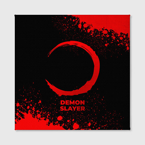 Картина квадратная Demon Slayer - red gradient / 3D-принт – фото 2