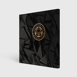 Холст квадратный Leicester City golden poly, цвет: 3D-принт