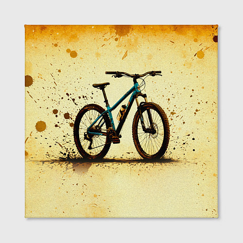 Картина квадратная Горный велосипед на бежевом / 3D-принт – фото 2