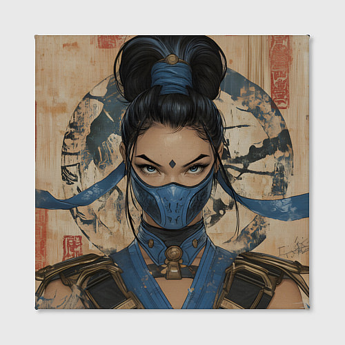 Картина квадратная Mortal Kombat - Kitana / 3D-принт – фото 2