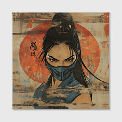 Холст квадратный Китана - Мортал комбат, цвет: 3D-принт — фото 2