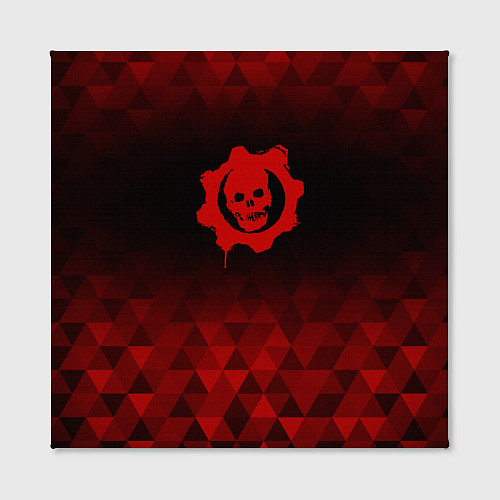 Картина квадратная Gears of War red poly / 3D-принт – фото 2