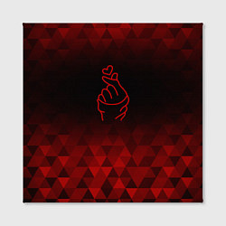 Холст квадратный K Pop red poly, цвет: 3D-принт — фото 2