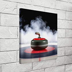 Холст квадратный Кёрлинг и белый дым, цвет: 3D-принт — фото 2