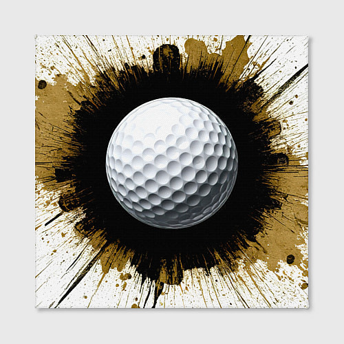 Картина квадратная Мяч для гольфа на белом / 3D-принт – фото 2