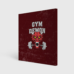 Холст квадратный Gym demon, цвет: 3D-принт