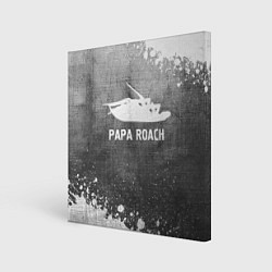 Холст квадратный Papa Roach - grey gradient, цвет: 3D-принт