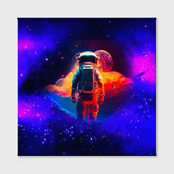 Холст квадратный Огненный путь космонавта, цвет: 3D-принт — фото 2