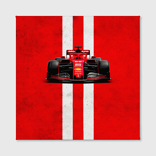 Картина квадратная Формула 1 на красном / 3D-принт – фото 2