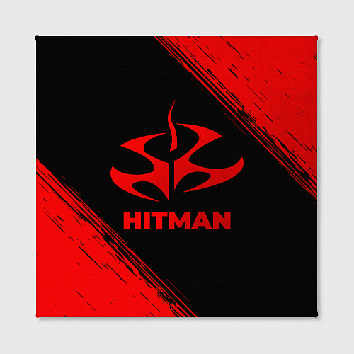 Картина квадратная Hitman - red gradient / 3D-принт – фото 2