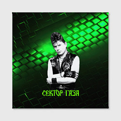 Холст квадратный Сектор газа зеленый текстурный фон, цвет: 3D-принт — фото 2