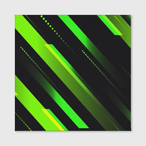 Картина квадратная Color black green / 3D-принт – фото 2