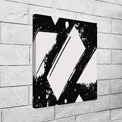 Холст квадратный Color black white, цвет: 3D-принт — фото 2