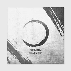 Холст квадратный Demon Slayer - white gradient, цвет: 3D-принт — фото 2