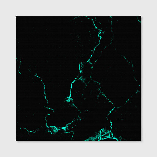 Картина квадратная Color black turquoise / 3D-принт – фото 2