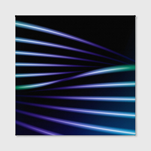 Картина квадратная Color black blue / 3D-принт – фото 2