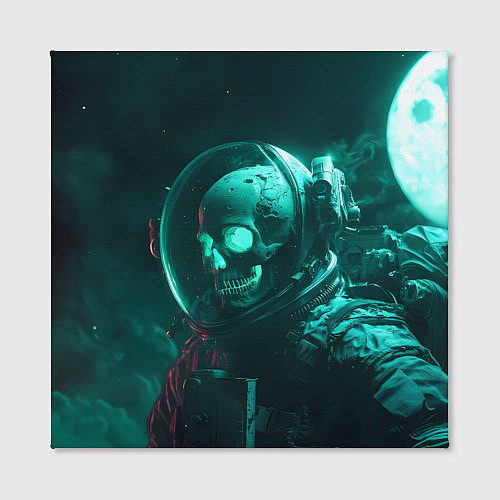 Картина квадратная Скелет в космосе / 3D-принт – фото 2