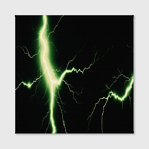 Картина квадратная Lightning yellow текстура / 3D-принт – фото 2