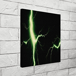 Холст квадратный Lightning yellow текстура, цвет: 3D-принт — фото 2