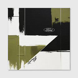 Холст квадратный Ford эмблема, цвет: 3D-принт — фото 2