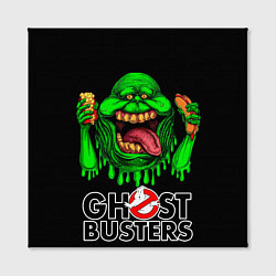 Холст квадратный Ghostbusters - Slimer with hot dog, цвет: 3D-принт — фото 2