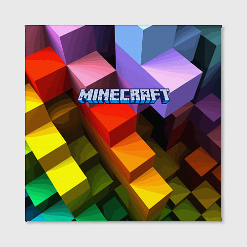 Картина квадратная Minecraft - pattern / 3D-принт – фото 2