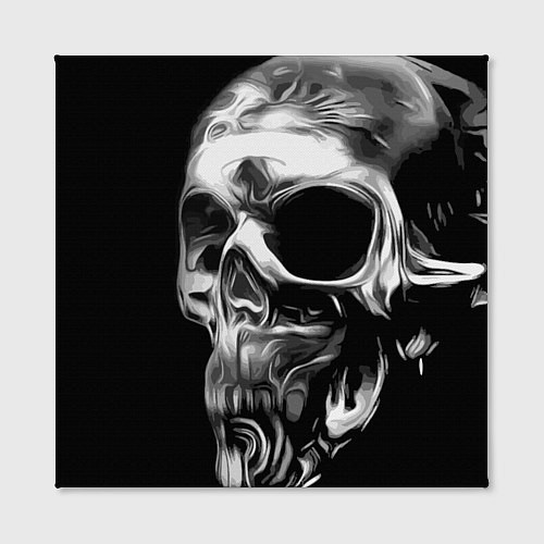 Картина квадратная Стилизованный череп / 3D-принт – фото 2