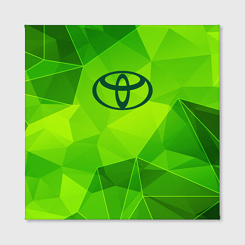 Картина квадратная Toyota green poly / 3D-принт – фото 2