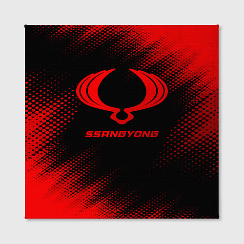 Картина квадратная SsangYong - red gradient / 3D-принт – фото 2