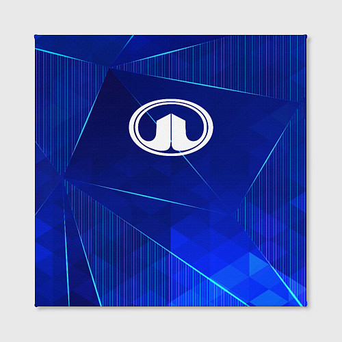 Картина квадратная Great Wall blue poly / 3D-принт – фото 2