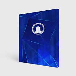 Картина квадратная Great Wall blue poly